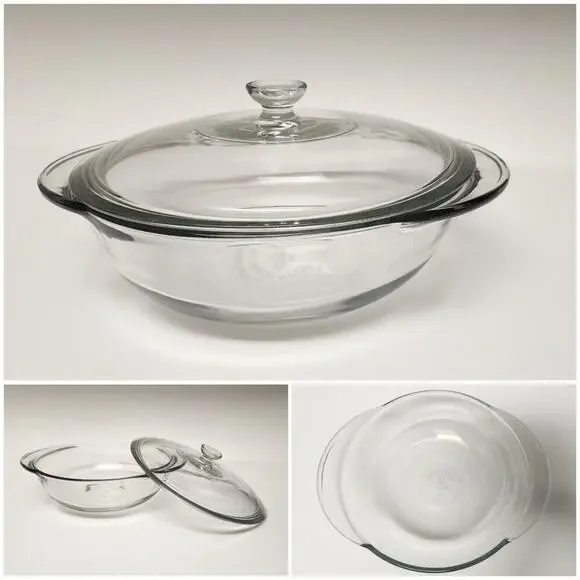 Corning Ware Wildflower 2.5 Qt. Casserole Dish Lid/ Anchor Hocking 2Qt Bakeware - Picture 2 of 16